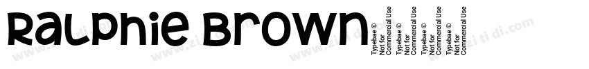 Ralphie Brown字体转换